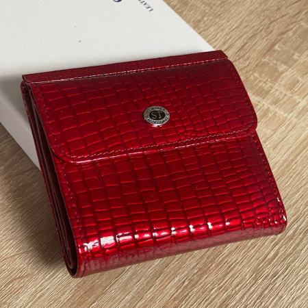 Кошелек женский кожаный ST 1586 красный 