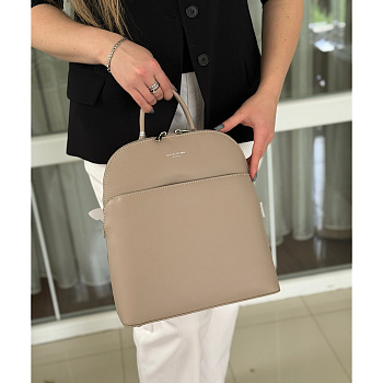 Рюкзак женский городской из кожзаменителя David Jones 28932 светлый тауп