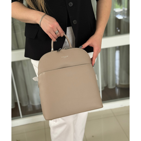 Рюкзак женский городской из кожзаменителя David Jones 28932 светлый тауп