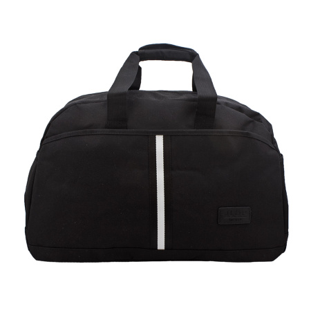 Дорожно-спортивная текстильная сумка на двух ручках NN 2103 черная 