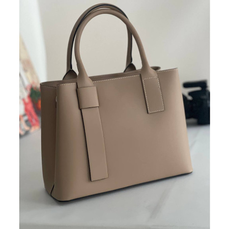 Сумка женская из натуральной кожи Genuine leather 28026 светлый тауп