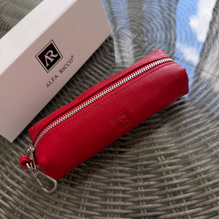 Ключниця жіноча з натуральної шкіри Alfa Ricco 27525 червона
