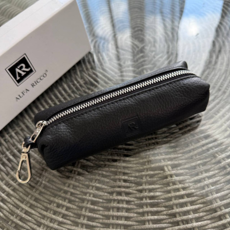 Ключница из натуральной кожи Alfa Ricco 27524 черная