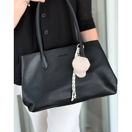 Сумка женская из кожзаменителя David Jones 28532 черная