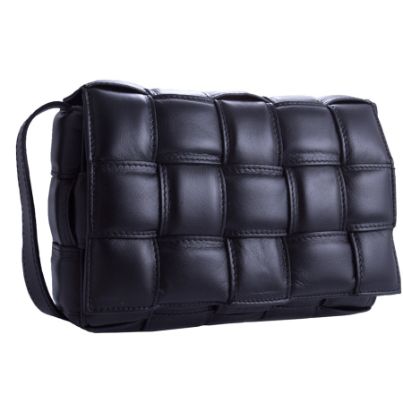 Кожаная сумка кросс-боди Genuine leather 20410 черная